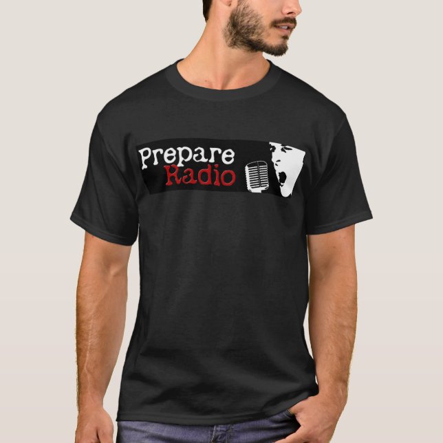Camiseta Prepare o rádio (Frente)