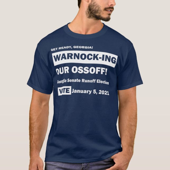 Camiseta Prepare-se Georgia Warnoking Our Ossoff (Frente)