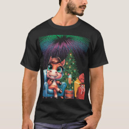 Camiseta Prepare-se para a Magia! Cavalinho Fofo Ano Novo 2