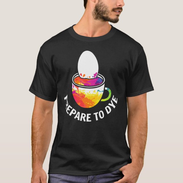 Camiseta Prepare-Se Para A Páscoa Seca De Ovos No Domingo. (Frente)