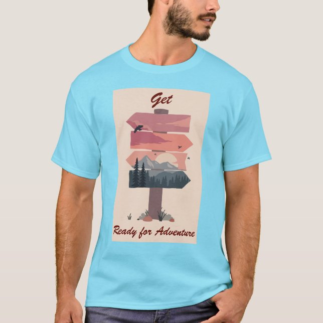 Camiseta Prepare-se para adventure T-Shirt (Frente)