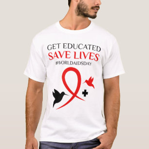 Camiseta Prepare-se para salvar vidas no Dia Mundial da AID