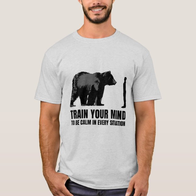 Camiseta Prepare sua mente para se acalmar em todas as situ (Frente)