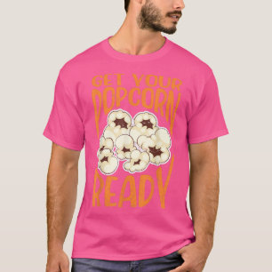 Camiseta Prepare sua pipoca, filme pipoca à direita, Theat