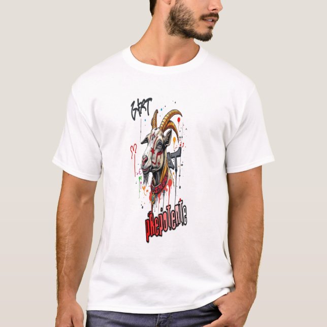 Camiseta prepotente graffiti art anime cool new goat (Frente)