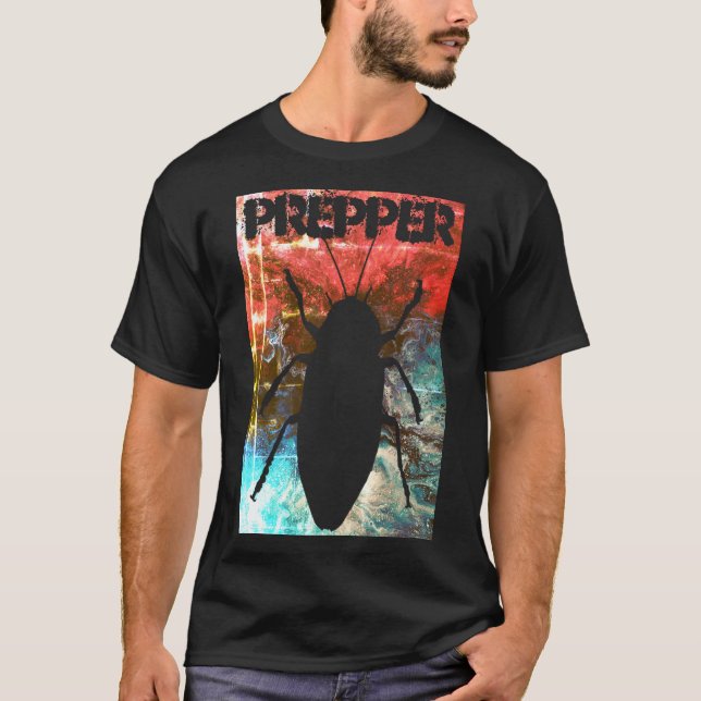 Camiseta Preppers Logotipo de barata T-Shirt (Frente)