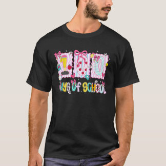 Camiseta Preppy 100 Dias de Escola Coquette Bow Menina Mulh