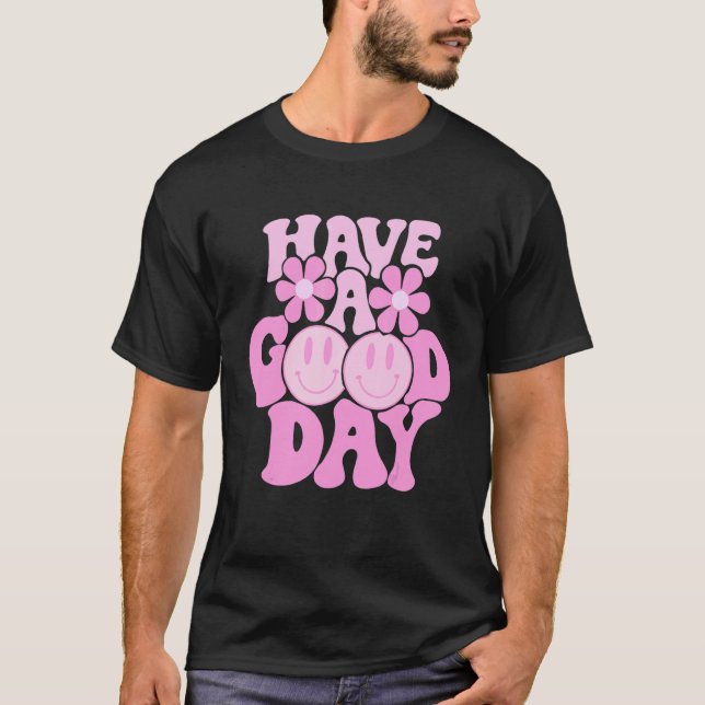 Camiseta Preppy     Have A Good Day Smile Face Aesthetic Tr (Frente)