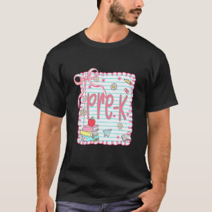 Camiseta Préppy Pré-escolar Volta às Aulas Coquette Laço Pr