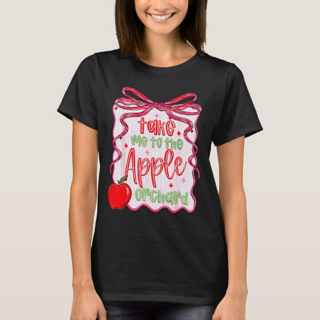 Camiseta Preppy Take Me To The Orchard Coquette Bow  (Frente)