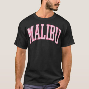 Camiseta Preppy Varsity Pink Malibu California