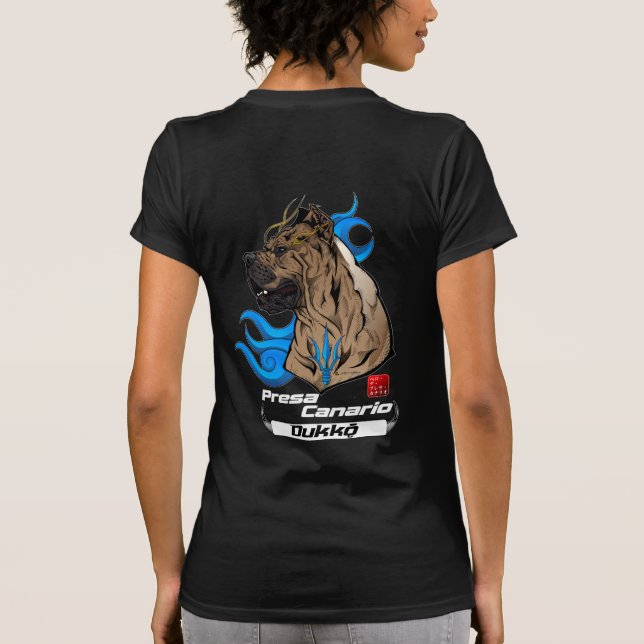 Camiseta Presa Canario Dukkǭ por Ricardo Pires (Verso)