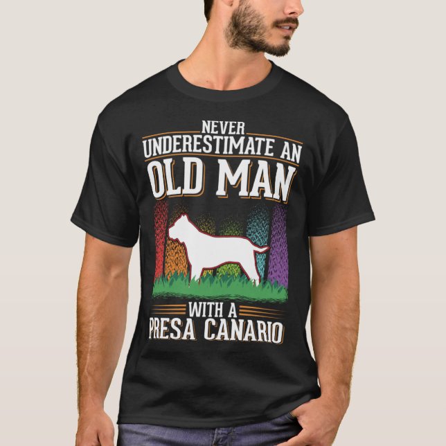 Camiseta Presa Canario Old Man Dogo Canario (Frente)