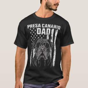 Camiseta Presa Canario Pai Legal Orgulhoso Americano