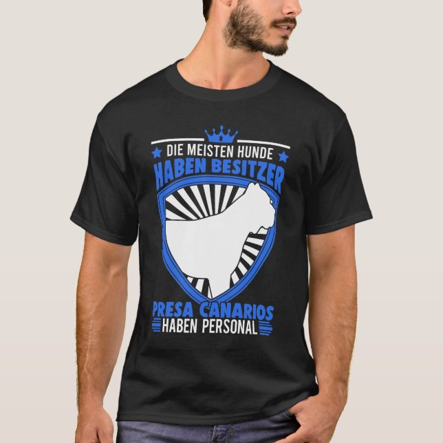 Camiseta Presa Canario Personal Sprugo Dogo Canario Hund (Frente)