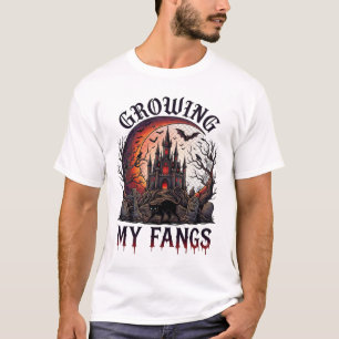 Camiseta Presas Crescentes Castelo Assombrado de Halloween