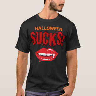 Camiseta Presas de Halloween Vampiros são uma merda
