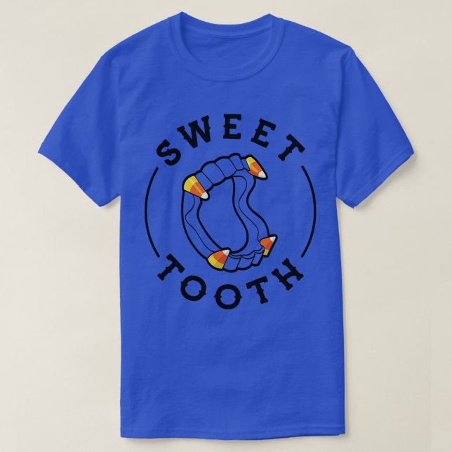 Camiseta Presas de milho doce do Halloween (Frente do Design)
