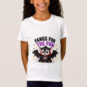 Camiseta Presas Para o Fun Bebê Vampiro Fofo do Halloween