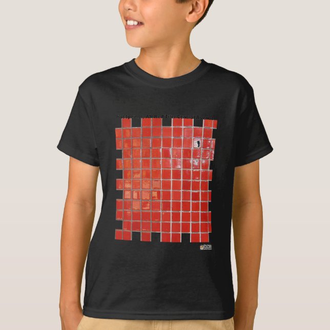 Camiseta Presas Quentes, AR Telhas Vermelhas Presentes Cent (Frente)