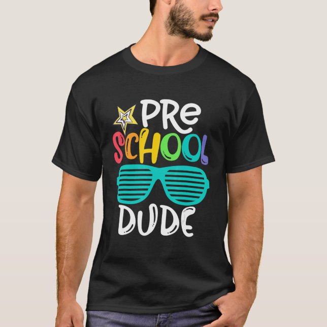 Camiseta Preschool Duende Óculos De Sol De Volta Ao Profess (Frente)