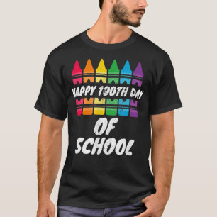 Camiseta Preschool Happy 100º Dia da Professora De Crayon