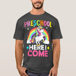 Camiseta Preschool Here I Come Unicorn Back To School Presc