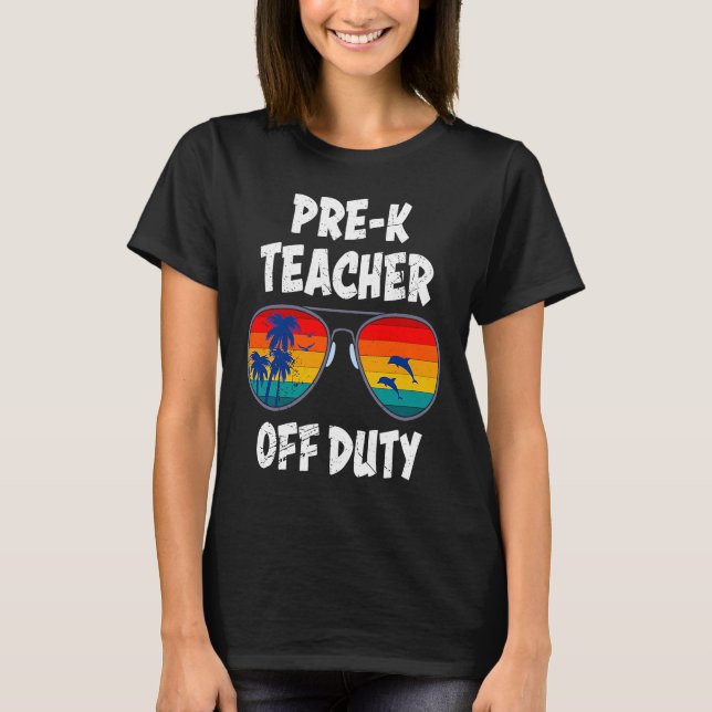 Camiseta Preschool kindergarten educator off duty teacher   (Frente)