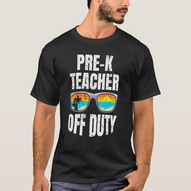 Camiseta Preschool kindergarten educator off duty teacher   (Frente)