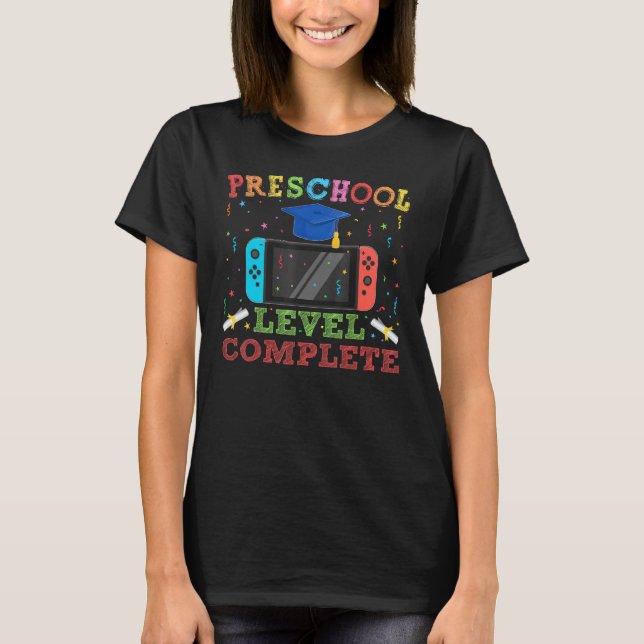 Camiseta Preschool Level Complete Graduation Senior Gamer B (Frente)