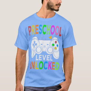 Camiseta Preschool Level Unlocked Video Game Back to School