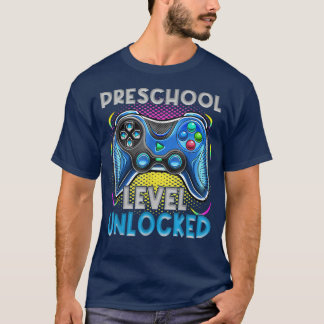 Camiseta Preschool Level Unlocked Video Games Kids Back To 