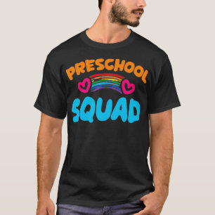 Camiseta Preschool Squad Goal Crew Team Children Kids Color