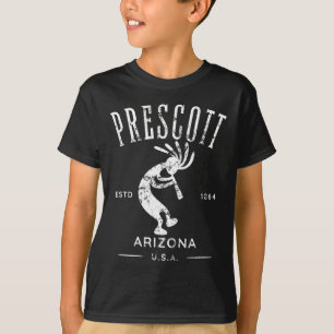 Camiseta Prescott Arizona dançando Kokopelli aflita Desi