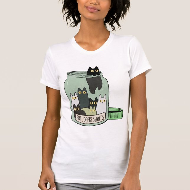 Camiseta Prescription: One Cat a Day (Frente)