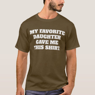 CAMISETA PRESENÇA ENGRAÇADA PARA O DIA DOS PAIS DA FILHA TE