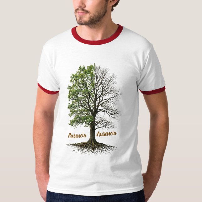 Camiseta Presencia-,/'-Ausencia (Frente)