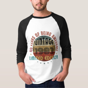 CAMISETA PRESENETE DE ANIVERSÁRIO DO ANO DE NASCIMENTO MODE