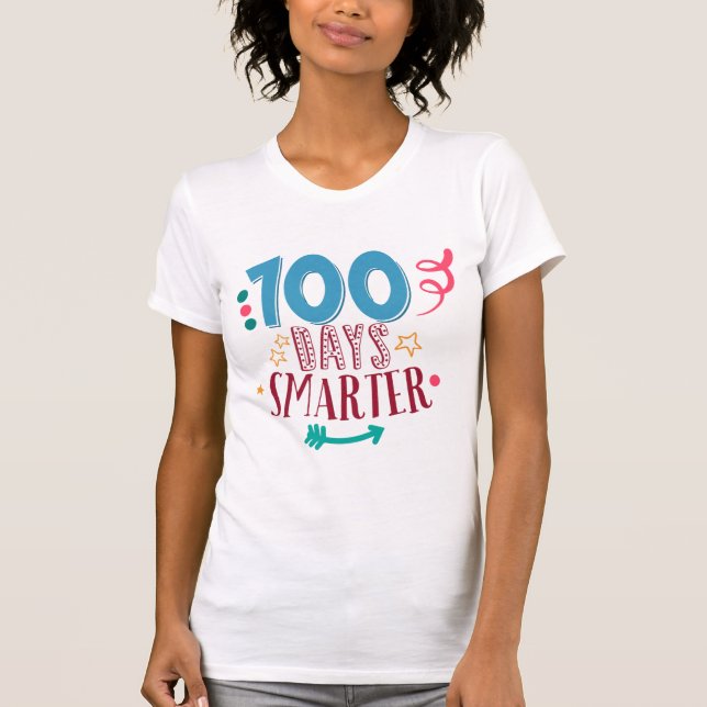 Camiseta Presente 100 dias mais inteligente (Frente)