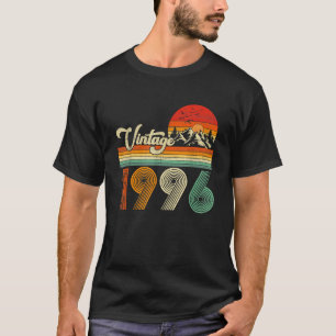 Camiseta Presente 1996 Nascido em 1996 Design Para Bday Vin