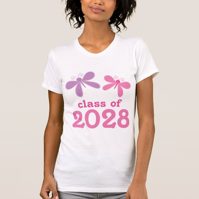 Camiseta Presente 2028 da graduação das meninas (Frente)