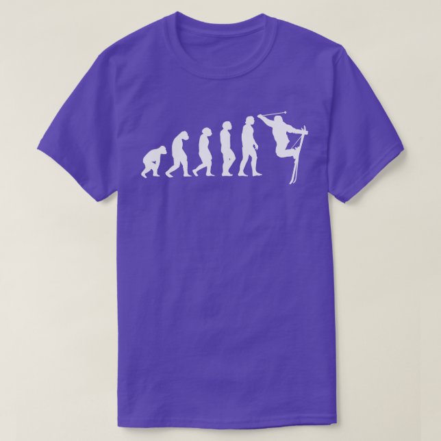 Camiseta Presente 2 na Evolução do Esqui (Frente do Design)