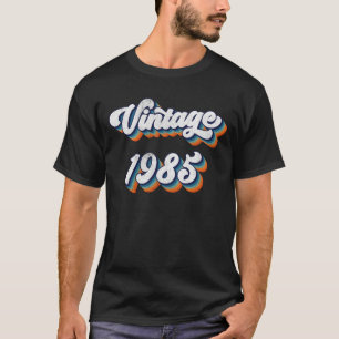 Camiseta Presente 39 Anos Homens Mulheres Vintage 1985 39º