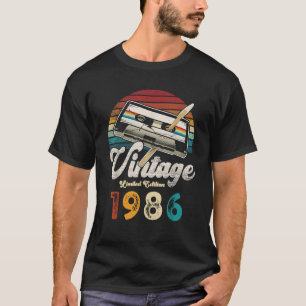 Camiseta Presente 40 Anos Idade 1986 Aniversário 40 Anos Pr