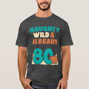 Camiseta Presente 80 anos aniversário mulheres Ursa menina