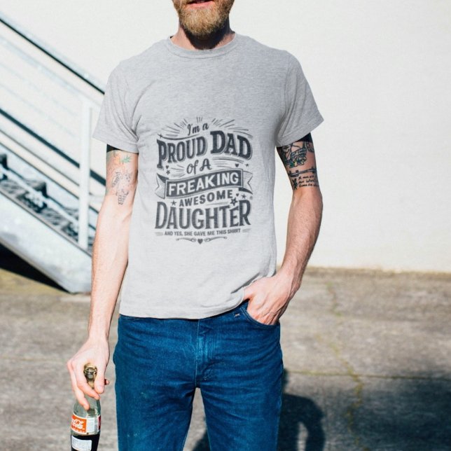 Camiseta Presente Adorável da Filha do Pai Orgulhoso (Criador carregado)