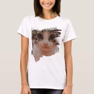 Camiseta Presente Adorável para Gatos