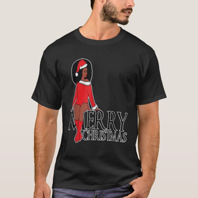 Camiseta Presente Afro Diva Black Girl Magic Afro Feliz (Frente)