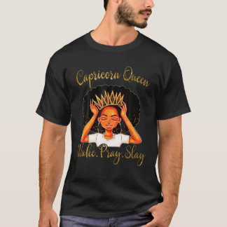 Camiseta Presente Afro Diva Melanin Acordar Reze Capricórni