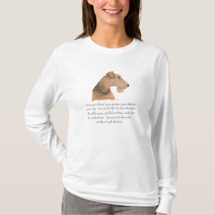 Camiseta Presente Airedale, Welsh, Lakeland Terrier